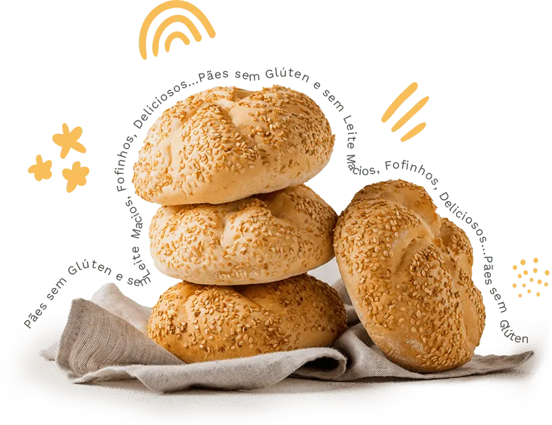 Pães sem glúten caseiros